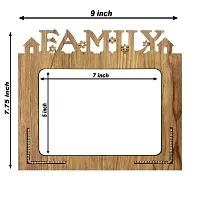 Xpression Decor Family Table Top Photo Frames Perfect for Office Table Decorations(5x7inch,Brown,Wood) (Family 1) ,Tabletop-thumb2