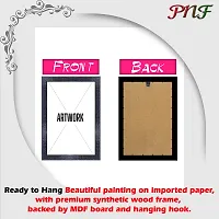 pnf modern abstract art Wood Photo Frames with Acrylic Sheet (Glass) (10 * 14inch,Multicolour,Synthetic) 379-thumb2