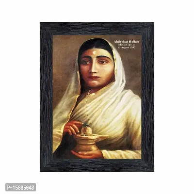 pnf Ahilya Bai Holkar Wood Photo Frames with Acrylic Sheet (Glass)(photoframe,Multicolour,6x8inch)-19755