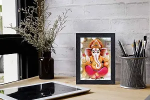 pnf Ganeshji Religious Wood Photo Frames with Acrylic Sheet (Glass) for Worship/Pooja(photoframe,Multicolour,6x8inch)-20363-thumb1