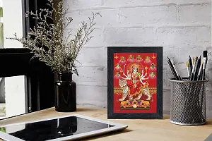 pnf Durga Maa Religious Wood Photo Frames with Acrylic Sheet (Glass) for Worship/Pooja(photoframe,Multicolour,6x8inch)-20098-thumb1