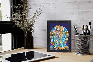pnf Radha kishna Religious Wood Photo Frames with Acrylic Sheet (Glass) for Worship/Pooja(photoframe,Multicolour,6x8inch)-20423-thumb1