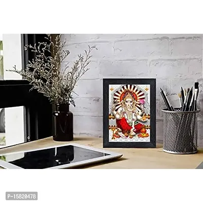 PnF Ganeshji Religious Wood Photo Frames with Acrylic Sheet (Glass) for Worship/Pooja(photoframe,Multicolour,8x6inch)-20102-thumb2