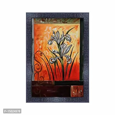 pnf Flower Wood Photo Frames with Acrylic Sheet (Glass) 2624-(10 * 14inch,Multicolour,Synthetic)