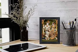 pnf Radha kishna Religious Wood Photo Frames with Acrylic Sheet (Glass) for Worship/Pooja(photoframe,Multicolour,6x8inch)-20097-thumb1
