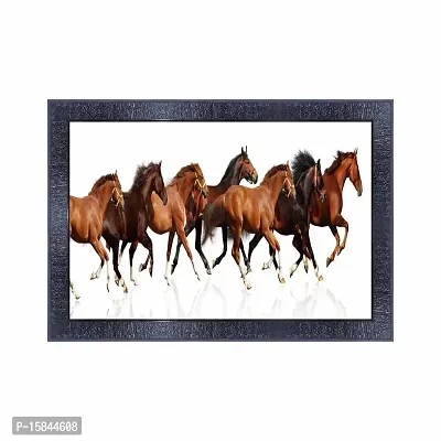 pnf Vastu Horse Frames Wood Photo Frames with Acrylic Sheet (Glass) 8974-(10 * 14inch,Multicolour,Synthetic)