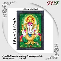 pnf Ganesh Wall Painting Synthetic frame-14789(10 * 14inch,Multicolour,Synthetic)-thumb1