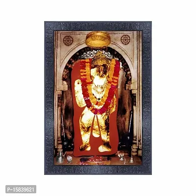 pnf Mehandipur Balaji Religious Wood Photo Frames with Acrylic Sheet (Glass) for Worship/Pooja 22617(10 * 14inch,Multicolour,Synthetic)