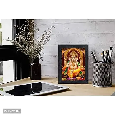 PnF Ganeshji Religious Wood Photo Frames with Acrylic Sheet (Glass) for Worship/Pooja(photoframe,Multicolour,8x6inch)-20099-thumb2