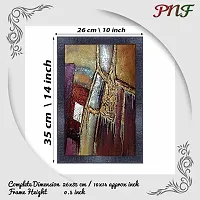 pnf modern abstract art Wood Photo Frames with Acrylic Sheet (Glass) (10 * 14inch,Multicolour,Synthetic) 28111-thumb1