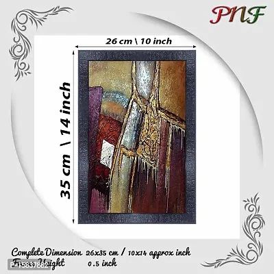 pnf modern abstract art Wood Photo Frames with Acrylic Sheet (Glass) (10 * 14inch,Multicolour,Synthetic) 28111-thumb2