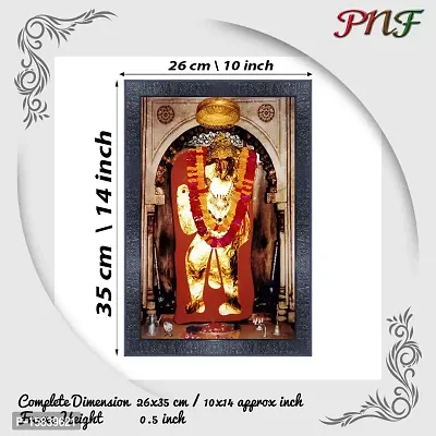 pnf Mehandipur Balaji Religious Wood Photo Frames with Acrylic Sheet (Glass) for Worship/Pooja 22617(10 * 14inch,Multicolour,Synthetic)-thumb2
