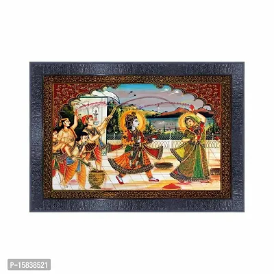 pnf Rajasthani miniature painting art Frames Wood Photo Frames with Acrylic Sheet (Glass) 1018-(10 * 14inch,Multicolour,Synthetic)-thumb0