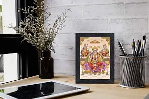 pnf Diwali Puja (laxmiji, Ganeshji,Saraswatiji) Religious Wood Photo Frames with Acrylic Sheet (Glass) for Worship/Pooja(photoframe,Multicolour,6x8inch) 20655-thumb1
