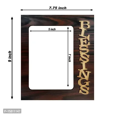 PnF Blessings Hand Crafted Wooden Table with Photo of Lord Jesus 22523-thumb3