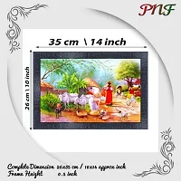 pnf Rajasthani art Wood Photo Frames with Acrylic Sheet (Glass) 16677-(10 * 14inch,Multicolour,Synthetic)-thumb1