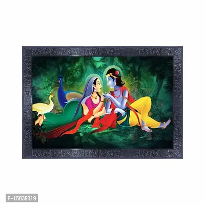 pnf Radha Krishna Wood Photo Frames with Acrylic Sheet (Glass) 13584-(10 * 14inch,Multicolour,Synthetic)