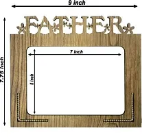 Xpression Decor Father Table Top Photo Frames Perfect for Office Table Decorations(5x7inch,brown,wood)-thumb2