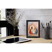 PnF Lord Jesus Religious Wood Photo Frames with Acrylic Sheet (Glass) for Worship/Pooja(photoframe,Multicolour,8x6inch)-9045-thumb1