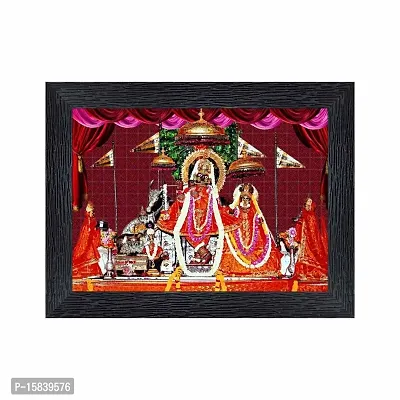 pnf Govind Dev Ji Temple Religious Wood Photo Frames with Acrylic Sheet (Glass) for Worship/Pooja(photoframe,Multicolour,6x8inch)-20828