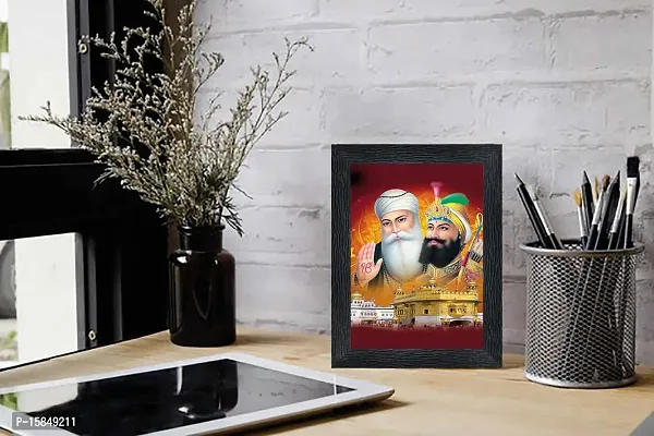 pnf Guru Nanak with dus (10) Guru Religious Wood Photo Frames with Acrylic Sheet (Glass) for Worship/Pooja(photoframe,Multicolour,6x8inch)-13455-photoframe-5x7.jpg-thumb2