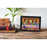 PnF Lord Jesus Religious Wood Photo Frames with Acrylic Sheet (Glass) for Worship/Pooja(photoframe,Multicolour,8x6inch)-6617-thumb1