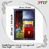 pnf modern abstract art Wood Photo Frames with Acrylic Sheet (Glass) (10 * 14inch,Multicolour,Synthetic) 5251-thumb1