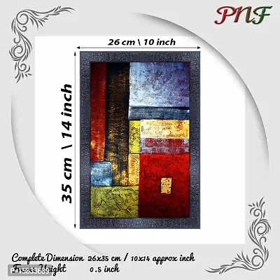 pnf modern abstract art Wood Photo Frames with Acrylic Sheet (Glass) (10 * 14inch,Multicolour,Synthetic) 5251-thumb2