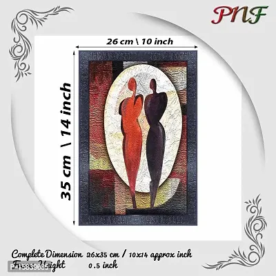 pnf modern abstract art Wood Photo Frames with Acrylic Sheet (Glass) (10 * 14inch,Multicolour,Synthetic) 6924-thumb2