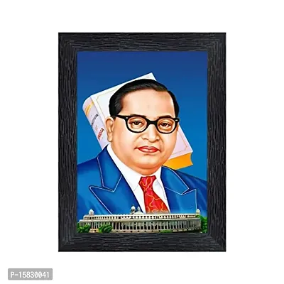 Generic Dr. B. R. Ambedkar Wood Photo Frames with Acrylic Sheet (Glass)(photoframe,Multicolour,8x6inch)-19840, Medium (PNF-19840-photoframe-5x7)-thumb0