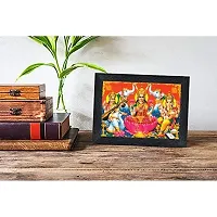 PnF Diwali Puja (laxmiji, Ganeshji,Saraswatiji) Religious Wood Photo Frames with Acrylic Sheet (Glass) for Worship/Pooja(photoframe,Multicolour,8x6inch) 22399-thumb1