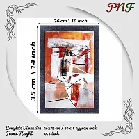 pnf modern abstract art Wood Photo Frames with Acrylic Sheet (Glass) (10 * 14inch,Multicolour,Synthetic) 5344-thumb1