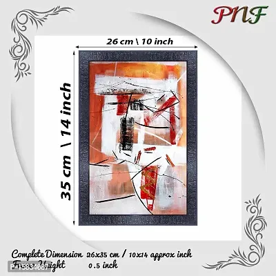 pnf modern abstract art Wood Photo Frames with Acrylic Sheet (Glass) (10 * 14inch,Multicolour,Synthetic) 5344-thumb2