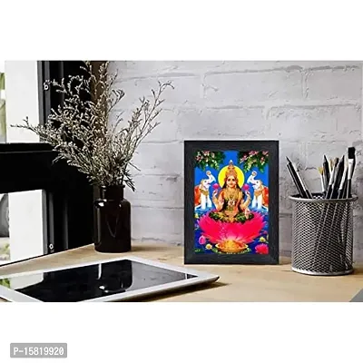 PnF Diwali Puja (laxmiji, Ganeshji,Saraswatiji) Religious Wood Photo Frames with Acrylic Sheet (Glass) for Worship/Pooja(photoframe,Multicolour,8x6inch) 22402, wall mount-thumb2