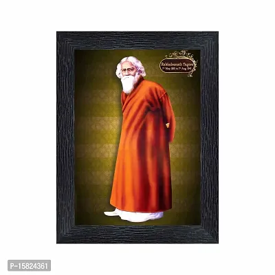 pnf Rabindranath Tagore Wood Photo Frames with Acrylic Sheet (Glass)(photoframe,Multicolour,6x8inch)-19848