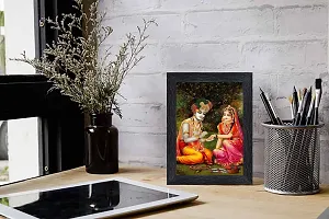 pnf Radha kishna Religious Wood Photo Frames with Acrylic Sheet (Glass) for Worship/Pooja(photoframe,Multicolour,6x8inch)-20106-thumb1