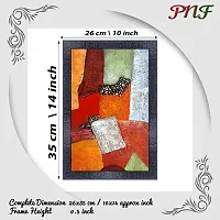 pnf modern abstract art Wood Photo Frames with Acrylic Sheet (Glass) (10 * 14inch,Multicolour,Synthetic) 8901-thumb1