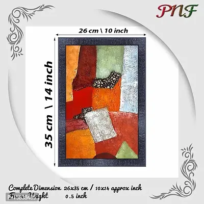 pnf modern abstract art Wood Photo Frames with Acrylic Sheet (Glass) (10 * 14inch,Multicolour,Synthetic) 8901-thumb2