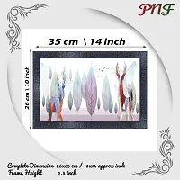 pnf Landscape hand painting scenery art Wood Frames with Acrylic Sheet (Glass) 27494-(10 * 14inch,Multicolour,Synthetic)-thumb1