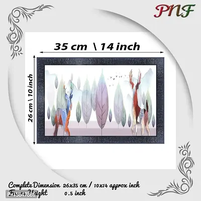 pnf Landscape hand painting scenery art Wood Frames with Acrylic Sheet (Glass) 27494-(10 * 14inch,Multicolour,Synthetic)-thumb2