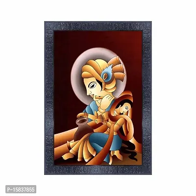 pnf Radha Krishna Wall Painting Synthetic frame-17484(10 * 14inch,Multicolour,Synthetic)