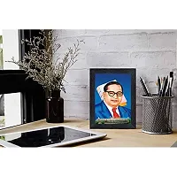 Generic Dr. B. R. Ambedkar Wood Photo Frames with Acrylic Sheet (Glass)(photoframe,Multicolour,8x6inch)-19840, Medium (PNF-19840-photoframe-5x7)-thumb1