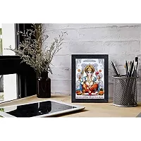 PnF Ganeshji Religious Wood Photo Frames with Acrylic Sheet (Glass) for Worship/Pooja(photoframe,Multicolour,8x6inch)-4880-thumb1