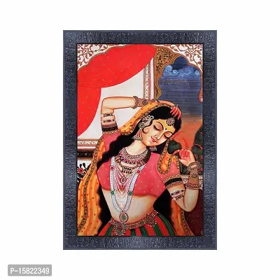pnf Rajasthani miniature painting art Wood Photo Frames with Acrylic Sheet (Glass) 1109(10 * 14inch,Multicolour,Synthetic)