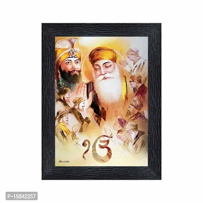 pnf Guru Nanak with dus (10) Guru Religious Wood Photo Frames with Acrylic Sheet (Glass) for Worship/Pooja(photoframe,Multicolour,6x8inch)-15849-photoframe-5x7.jpg