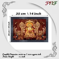 pnf Shreemant Dagdusheth Halwai Ganpati Mandir Religious Wood Photo Frames with Acrylic Sheet (Glass) for Worship/Pooja(10 * 14inch,Multicolour,Synthetic)-20880-thumb1