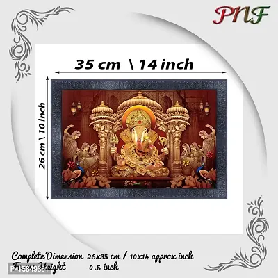 pnf Shreemant Dagdusheth Halwai Ganpati Mandir Religious Wood Photo Frames with Acrylic Sheet (Glass) for Worship/Pooja(10 * 14inch,Multicolour,Synthetic)-20880-thumb2