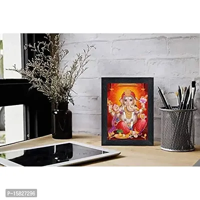 PnF Ganeshji Religious Wood Photo Frames with Acrylic Sheet (Glass) for Worship/Pooja(photoframe,Multicolour,8x6inch)-20847-thumb2