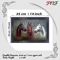 pnf Vastu Horse Frames Wood Photo Frames with Acrylic Sheet (Glass) 3392-(10 * 14inch,Multicolour,Synthetic)-thumb1