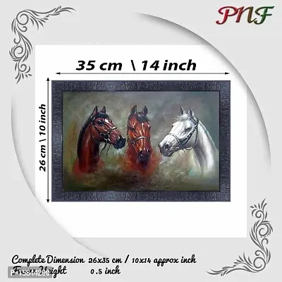 pnf Vastu Horse Frames Wood Photo Frames with Acrylic Sheet (Glass) 3392-(10 * 14inch,Multicolour,Synthetic)-thumb2